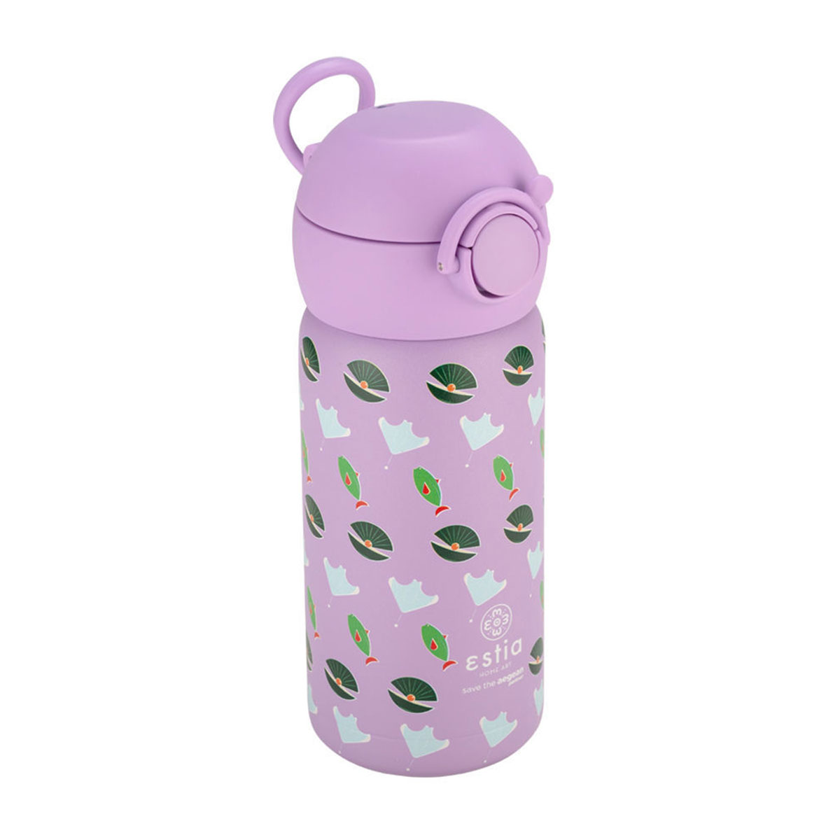 Παγούρι - Θερμός 350ml Με Καλαμάκι Estia Save The Aegean Ocean Buddies 01-23485
