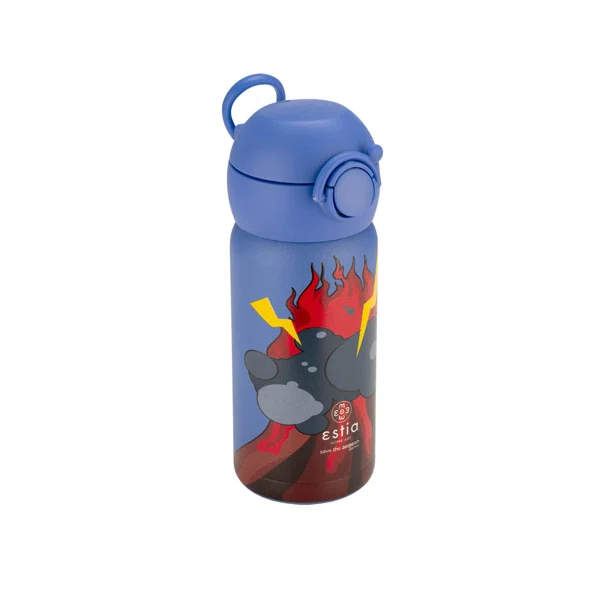 Παγούρι - Θερμός 350ml Με Καλαμάκι Estia Save The Aegean Lava Splash 01-23508