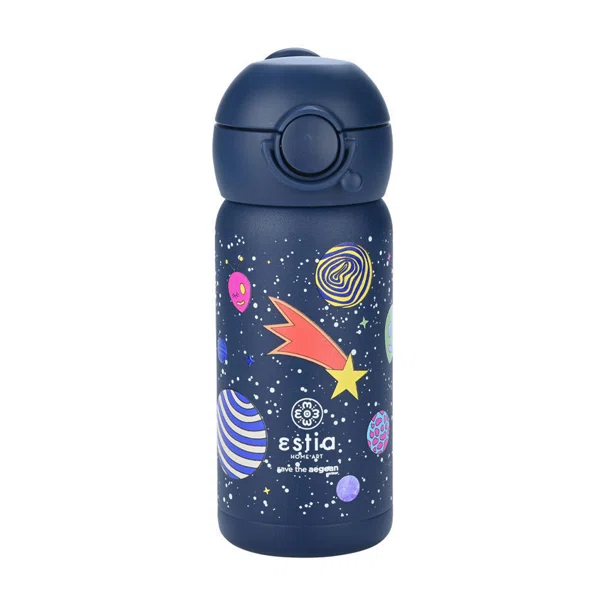 Παγούρι - Θερμός 350ml Με Καλαμάκι Estia Save The Aegean Cosmic Voyagers 01-23478