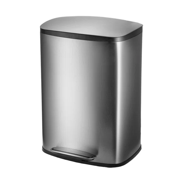 Κάδος Απορριμμάτων (44x37.4x61.1) Estia 50lt Soft Close Inox 01-20927