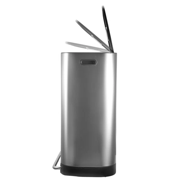 Κάδος Απορριμμάτων Διπλός (57.5x37.3x68.2) Estia 60lt Soft Close Inox 01-20903