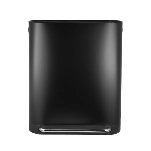 Κάδος Απορριμμάτων Διπλός (57.5x37.3x68.2) Estia 60lt Soft Close Μαύρο 01-20897