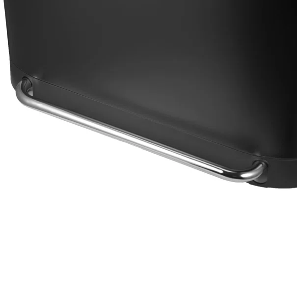 Κάδος Απορριμμάτων Διπλός (57.5x37.3x68.2) Estia 60lt Soft Close Μαύρο 01-20897