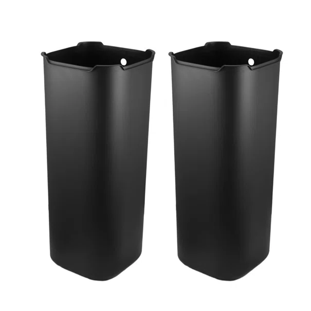 Κάδος Απορριμμάτων Διπλός (57.5x37.3x68.2) Estia 60lt Soft Close Μαύρο 01-20897
