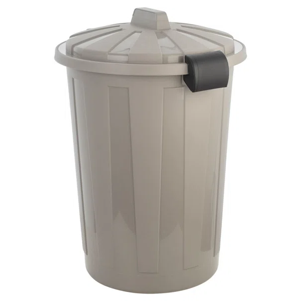 Κάδος Απορριμμάτων (Φ45x64.5) Homely 60lt Γκρι 01-23201