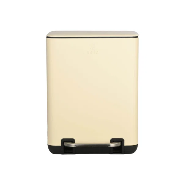 Κάδος Απορριμμάτων Μπάνιου (24.1x21.3x31.6) Estia 6lt Cubic Ivory 02-20989