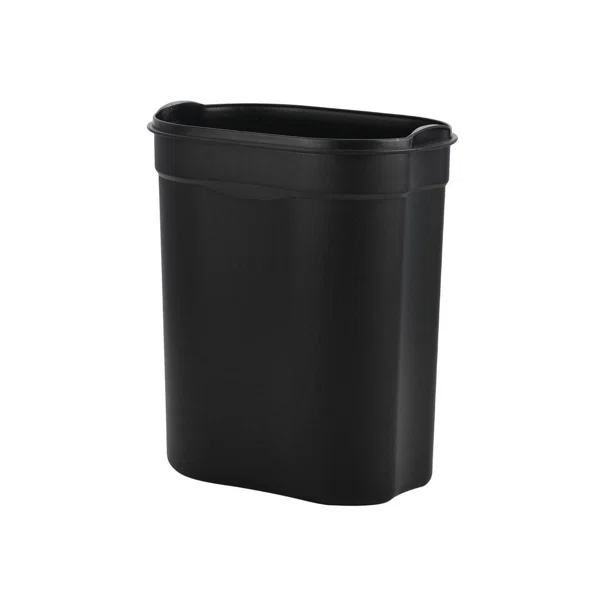Κάδος Απορριμμάτων Μπάνιου (24.4x21.5x29.4) Estia 6lt Ovoid Μαύρο 02-21436