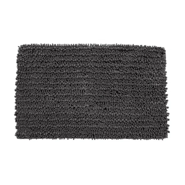 Πατάκι Μπάνιου (50x80) Estia Chenille Premium Ανθρακί 02-20736