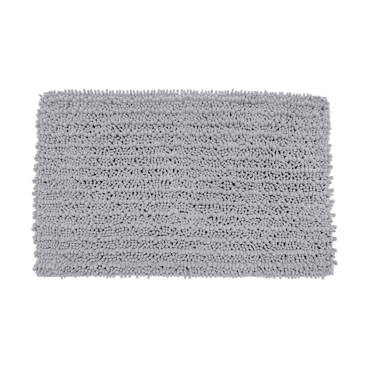 Πατάκι Μπάνιου (50x80) Estia Chenille Premium Γκρι Ανοιχτό 02-20743