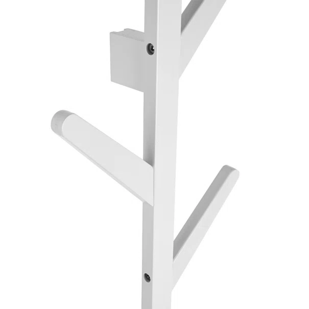 Κρεμάστρα Τοίχου 6 Θέσεων (84x26x6.8) Estia Bamboo Κάθετη Λευκή 04-19716