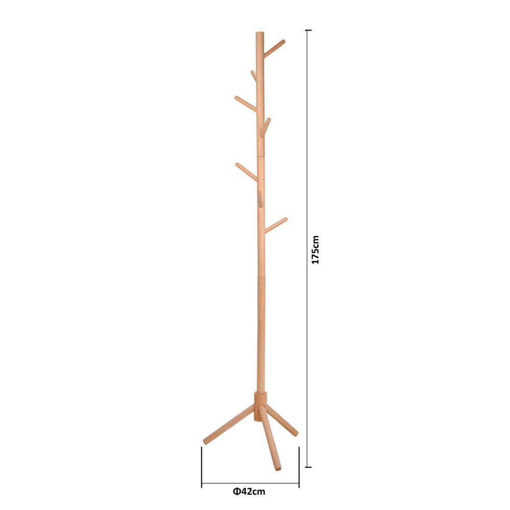 Καλόγερος Ρούχων (42X42X175) Estia Ξύλινο 03-24017 Έπιπλα Εισόδου Καλόγεροι Spitishop