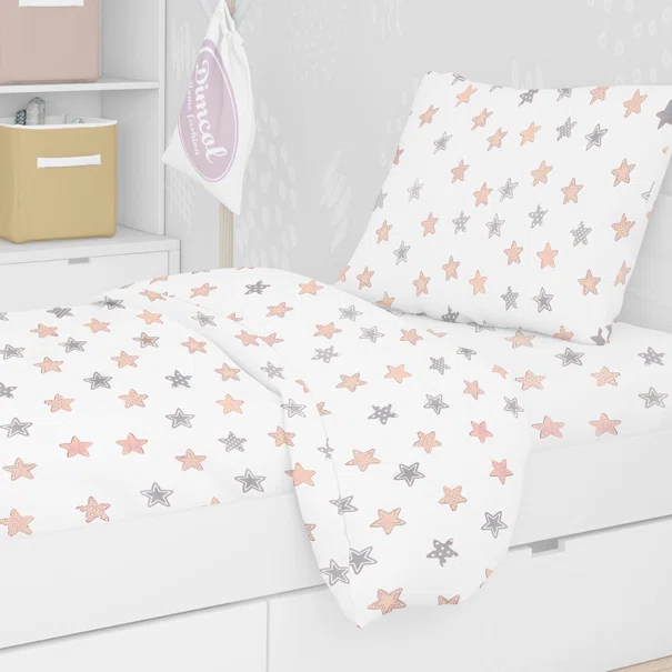 Σεντόνια Μονά (Σετ 3τμχ) Dimcol Star 103 Grey