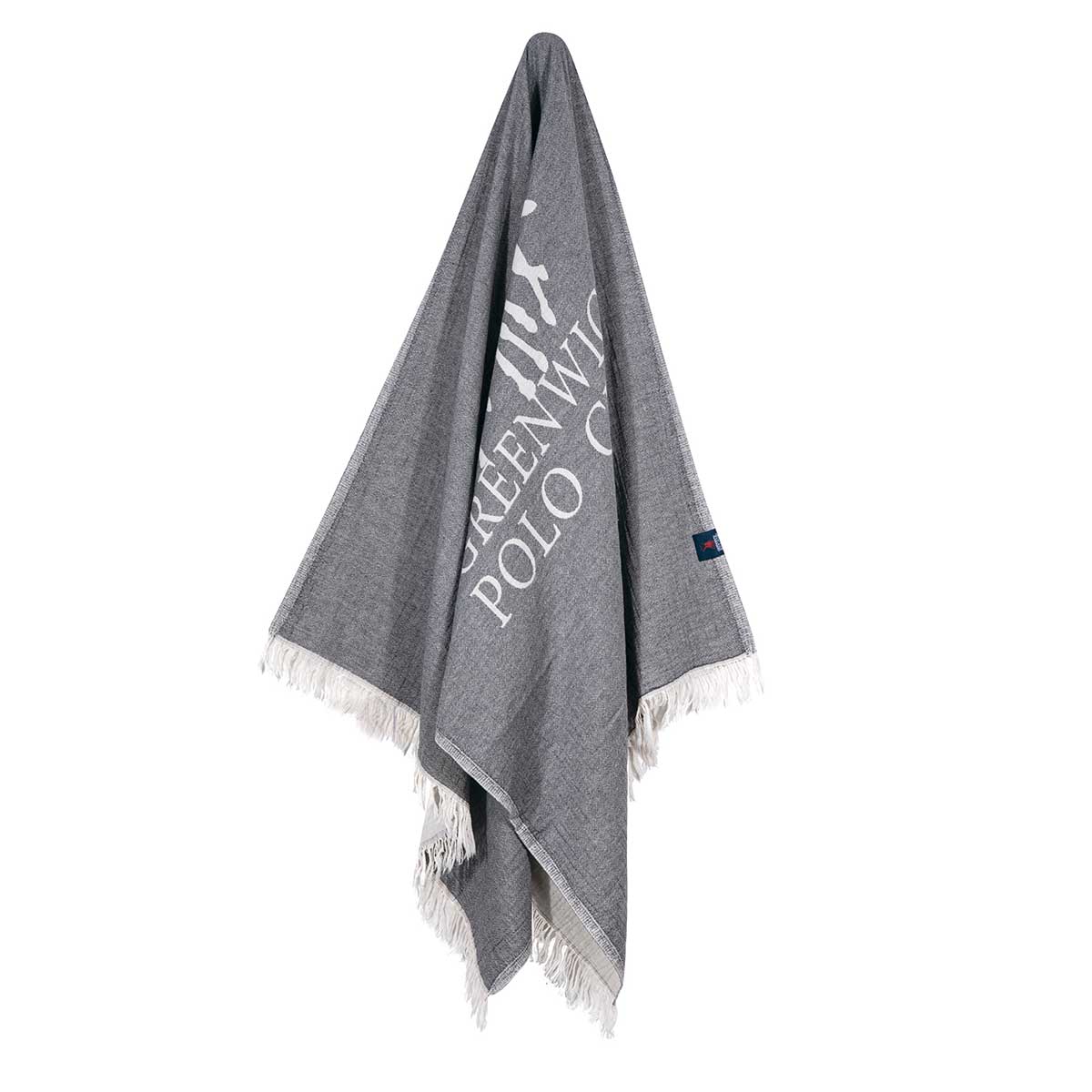 Παρεό (85X170) Greenwich Polo Club Beach 3903 Grey Θαλάσσης Spitishop