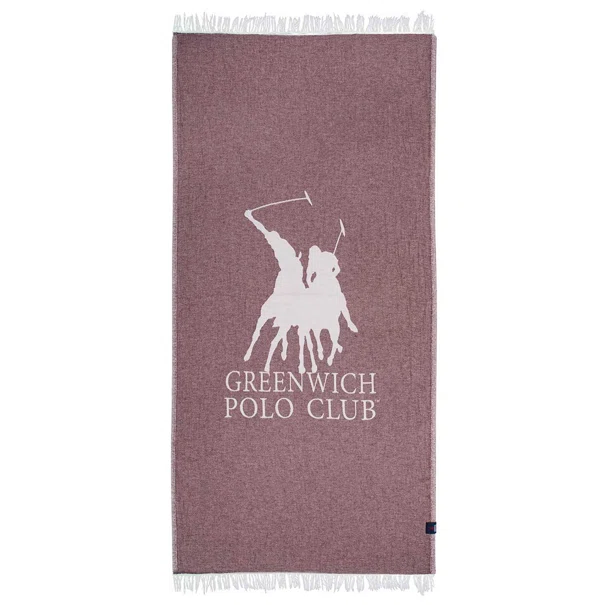 Παρεό (85x170) Greenwich Polo Club Beach 3906 Bordeaux