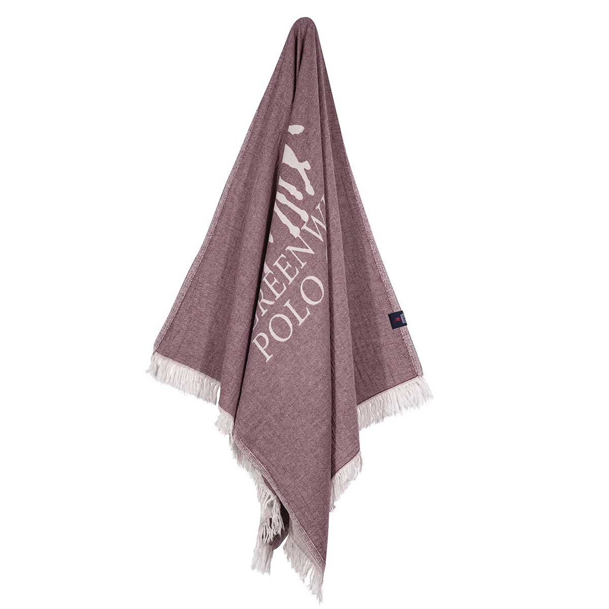 Παρεό (85X170) Greenwich Polo Club Beach 3906 Bordeaux Θαλάσσης Spitishop