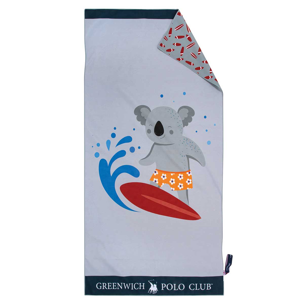 Παιδική Πετσέτα Θαλάσσης Microfiber 2 Όψεων (70x140) Greenwich Polo Club Junior 3882