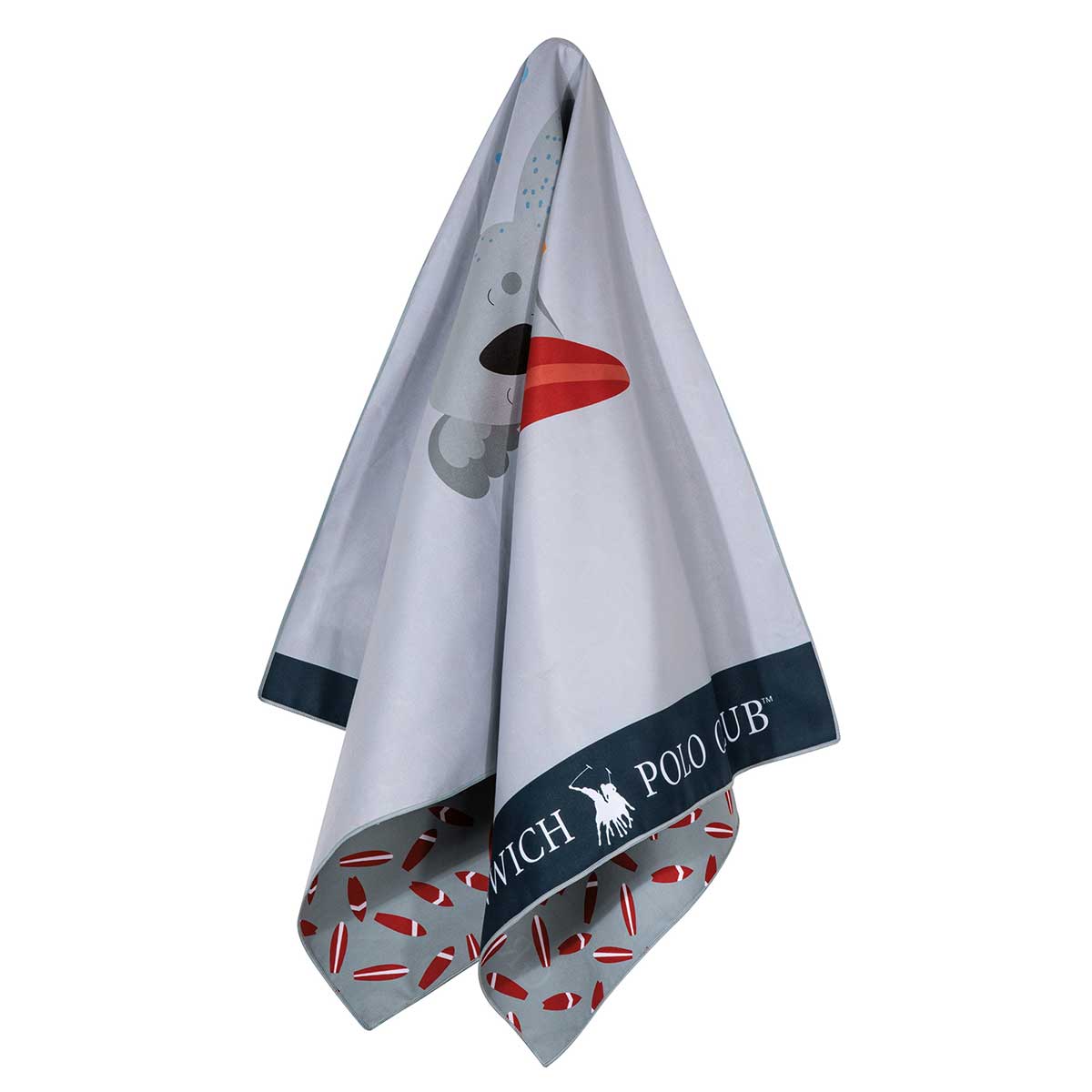 Παιδική Πετσέτα Θαλάσσης Microfiber 2 Όψεων (70X140) Greenwich Polo Club Junior 3882 Πετσέτες Παιδικές Spitishop