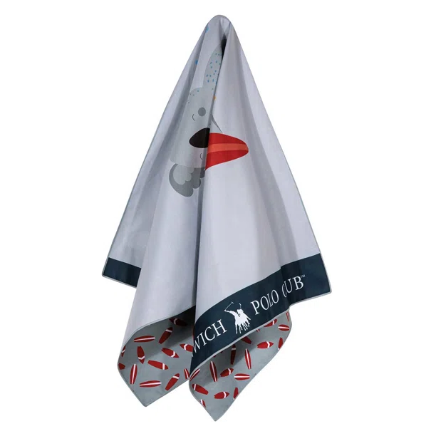 Παιδική Πετσέτα Θαλάσσης Microfiber 2 Όψεων (70x140) Greenwich Polo Club Junior 3882