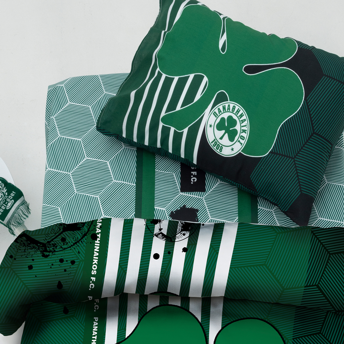 Ζεύγος Μαξιλαροθήκες (50x72) Palamaiki Panathinaikos FC11