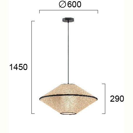 Φωτιστικό Οροφής Μονόφωτο Viokef Amica 4270100 Φωτιστικά Κρεμαστά Spitishop