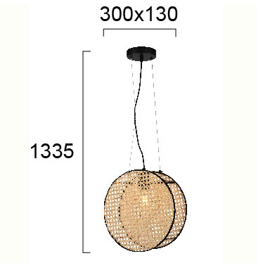 Φωτιστικό Οροφής Μονόφωτο Viokef Gheisa 4267800 Φωτιστικά Κρεμαστά Spitishop