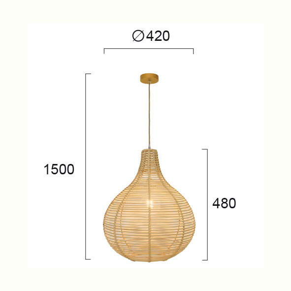 Φωτιστικό Οροφής Μονόφωτο Viokef Bolita 4227700 Φωτιστικά Κρεμαστά Spitishop