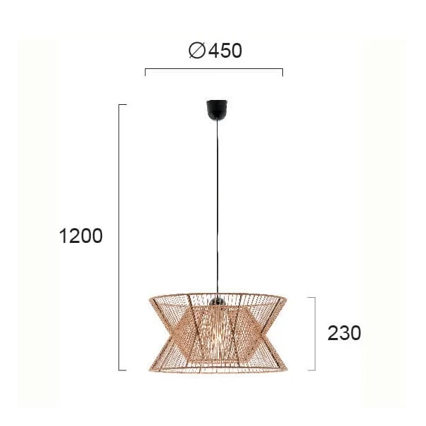 Φωτιστικό Οροφής Μονόφωτο Viokef Argela Beige 4203701