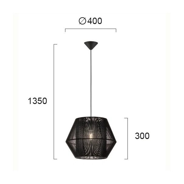 Φωτιστικό Οροφής Μονόφωτο Viokef Zaira Black 4198101