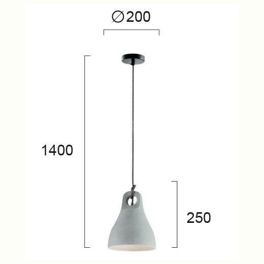 Φωτιστικό Οροφής Μονόφωτο Viokef Anisha 4146800 Φωτιστικά Κρεμαστά Spitishop