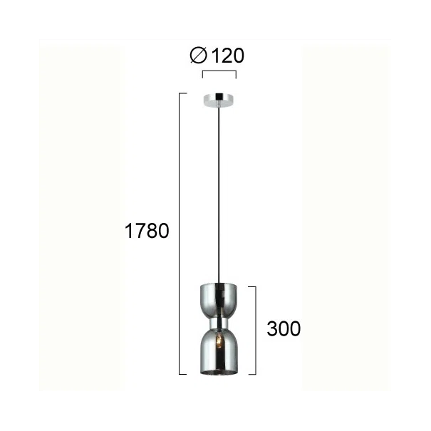 Φωτιστικό Οροφής Μονόφωτο Viokef Memory Smoke 4291901