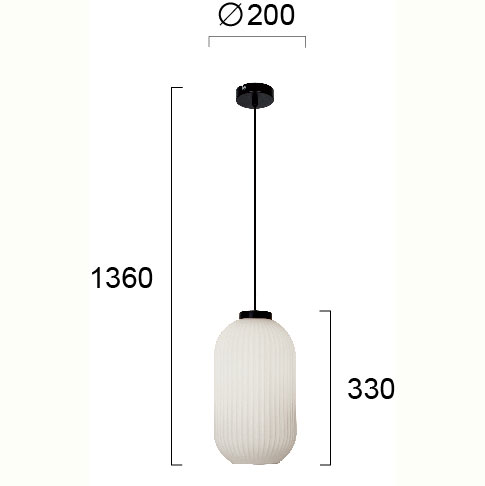 Φωτιστικό Οροφής Μονόφωτο Viokef Astor White 4253100 Φωτιστικά Κρεμαστά Spitishop