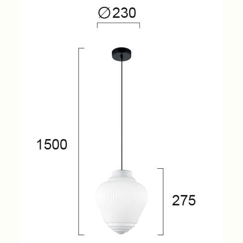 Φωτιστικό Οροφής Μονόφωτο Viokef Boho 4187800 Φωτιστικά Κρεμαστά Spitishop