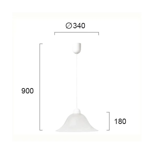Φωτιστικό Οροφής Μονόφωτο Viokef Duet White 3927500