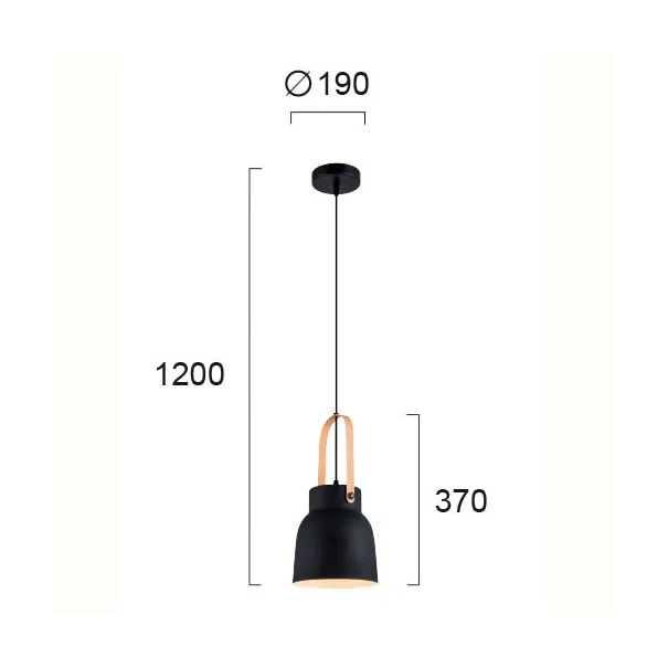 Φωτιστικό Οροφής Μονόφωτο Viokef Carla Black 4231501