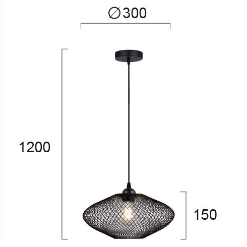 Φωτιστικό Οροφής Μονόφωτο Viokef Electra 4251500 Φωτιστικά Κρεμαστά Spitishop