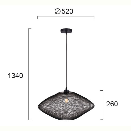 Φωτιστικό Οροφής Μονόφωτο Viokef Electra 4251600 Φωτιστικά Κρεμαστά Spitishop