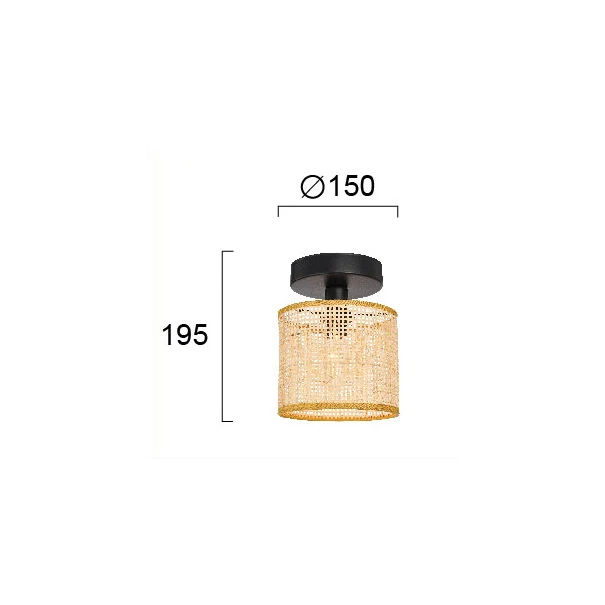 Φωτιστικό Οροφής Μονόφωτο Viokef Erica 4274900