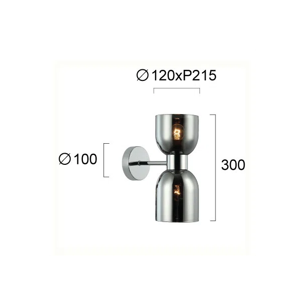 Απλίκα Τοίχου Viokef Memory Smoke 4291801