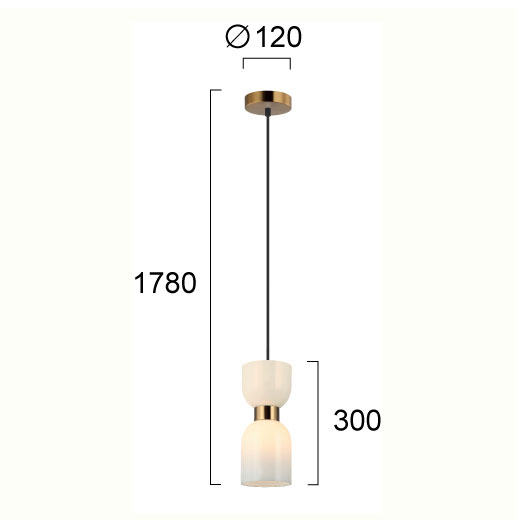 Φωτιστικό Οροφής Μονόφωτο Viokef Memory White 4291900 Φωτιστικά Κρεμαστά Spitishop