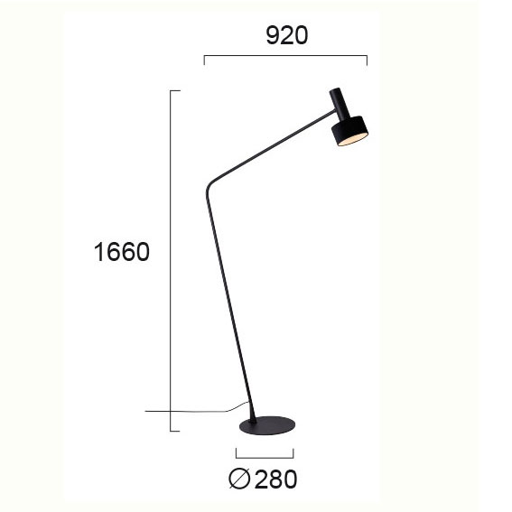 Φωτιστικό Δαπέδου Viokef Arietta Black 4258400 Φωτιστικά Οροφής Κρεμαστά Spitishop