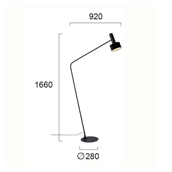 Φωτιστικό Δαπέδου Viokef Arietta Black 4258400