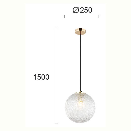 Φωτιστικό Οροφής Μονόφωτο Viokef Aspa Transparent 4206100 Φωτιστικά Κρεμαστά Spitishop