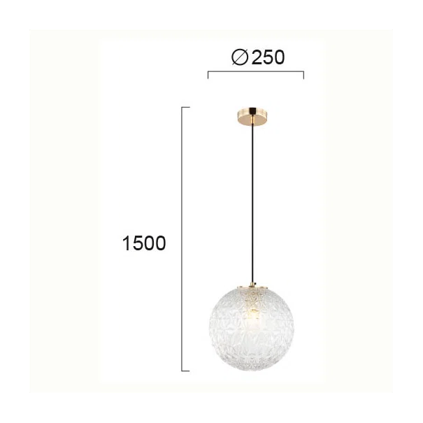 Φωτιστικό Οροφής Μονόφωτο Viokef Aspa Transparent 4206100
