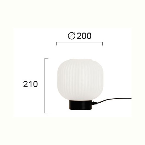 Πορτατίφ Viokef Astor White 4257700 Φωτιστικά Επιτραπέζια Spitishop