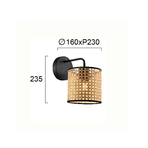 Απλίκα Τοίχου Viokef Gheisa Cylinder 4268100