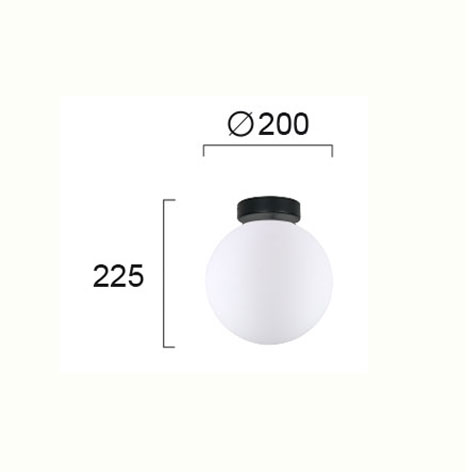 Φωτιστικό Οροφής Μονόφωτο Viokef Stone 4237000 Φωτιστικά Κρεμαστά Spitishop