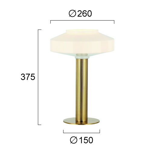 Πορτατίφ Viokef Vivian 4311000 Φωτιστικά Επιτραπέζια Spitishop