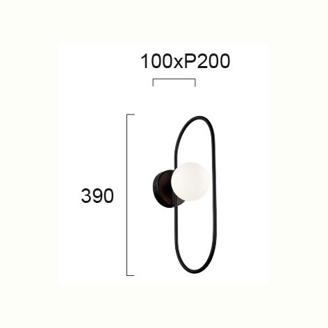 Απλίκα Τοίχου Viokef Fancy Black 4208900 Φωτιστικά Απλίκες Spitishop
