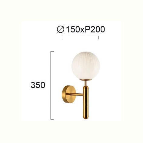 Απλίκα Τοίχου Viokef Jolin 4259500 Φωτιστικά Απλίκες Spitishop