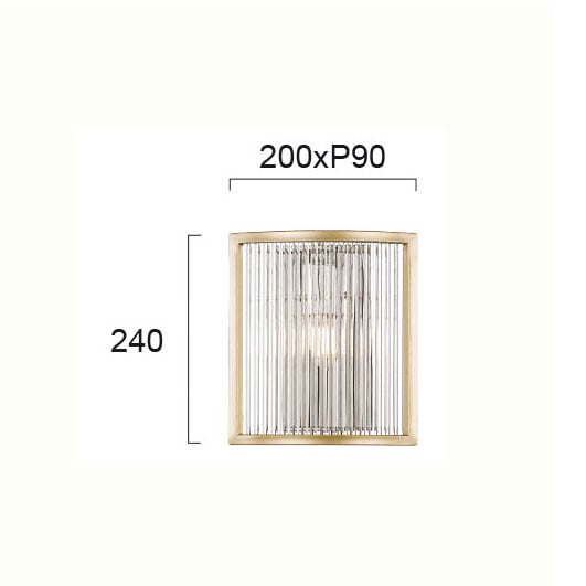 Απλίκα Τοίχου Viokef Karolina 4258700 Φωτιστικά Απλίκες Spitishop